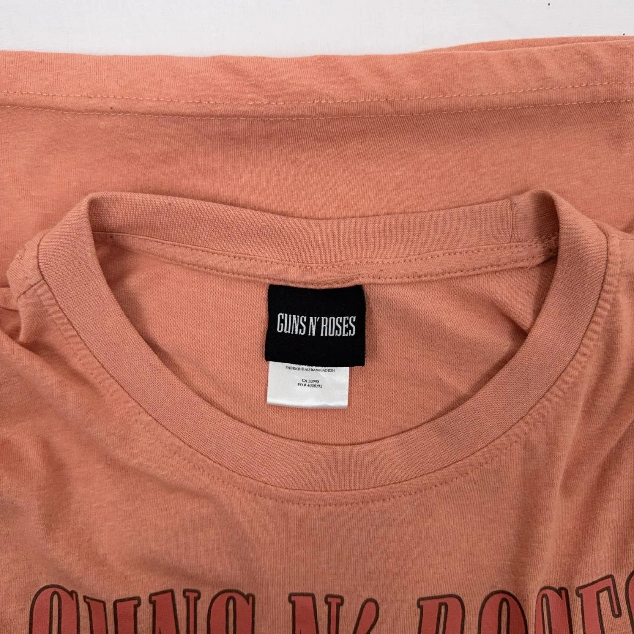 Camiseta Grafica da Banda Guns N' Roses Pêssego P/M – photo 4